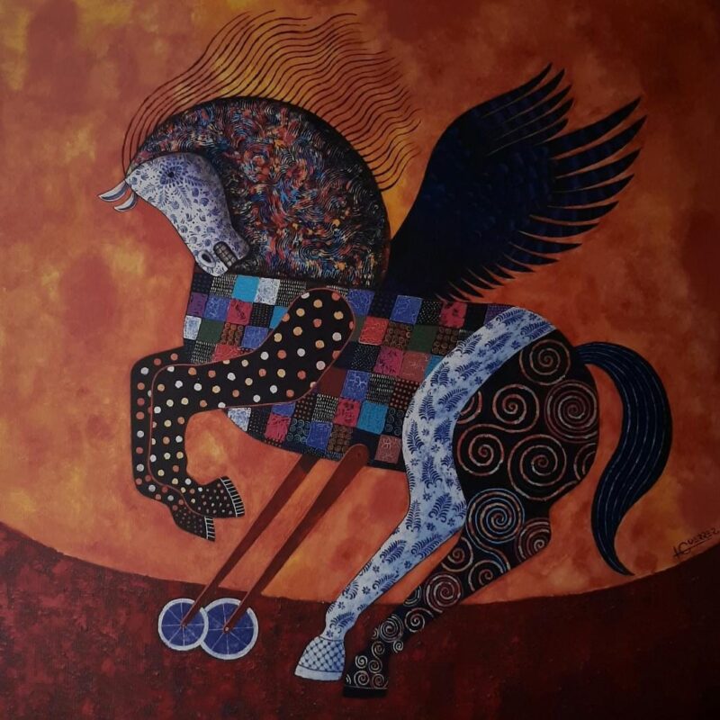 Caballito De Ensueño II - 34 x 34 cm