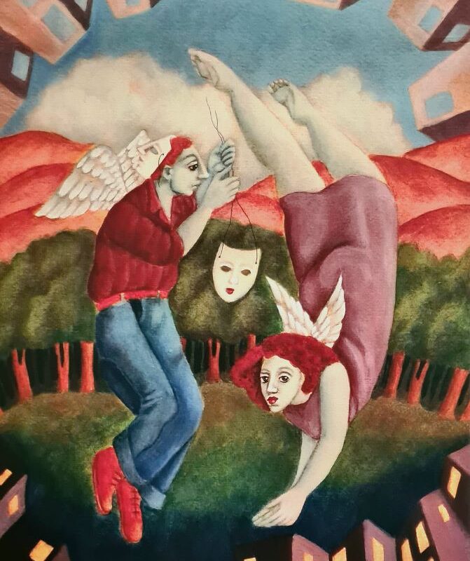 Ángeles urbanos - 30 x 44 cm