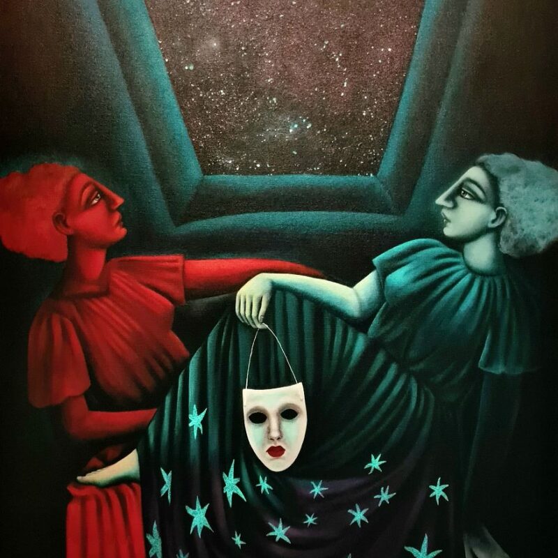 Fronteras al filo del alba - 34 x 38.5 cm