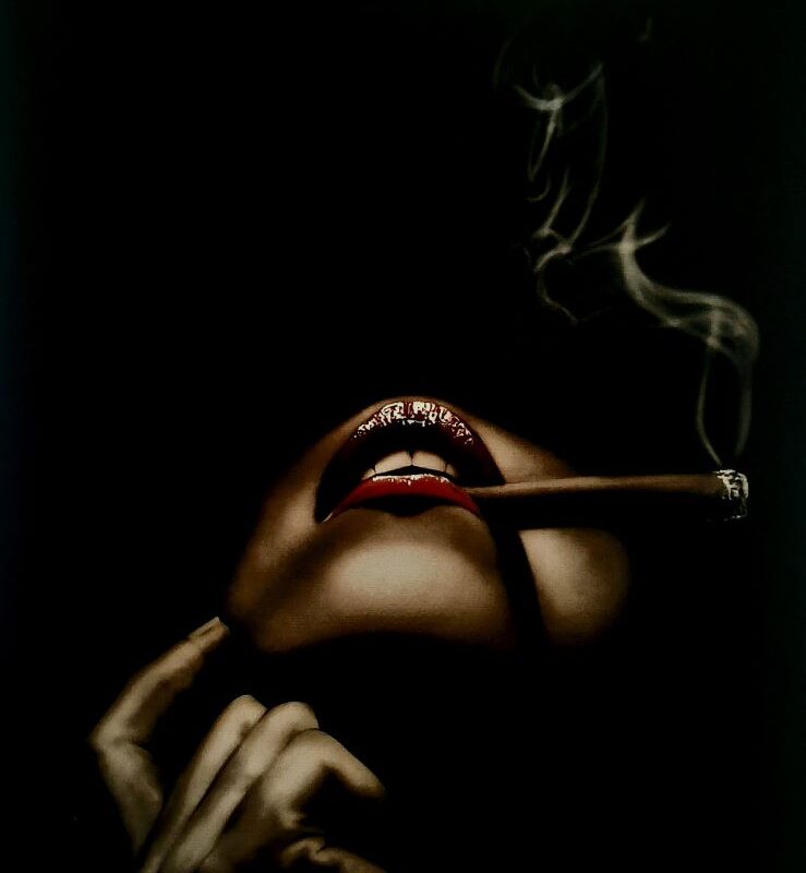 Lady Smoke - 33 x 44 cm