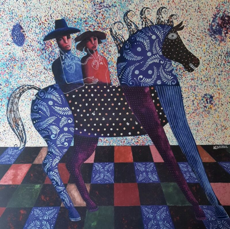 Los Enamorados - 44.5 x 44.5 cm