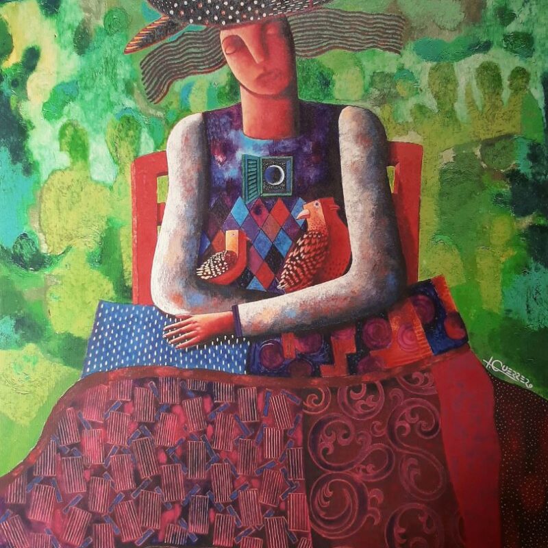 Mujer Soñando - 46 x 57 cm