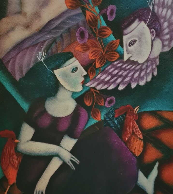 Noche sin sueño se hace olvido - 32 x 44 cm