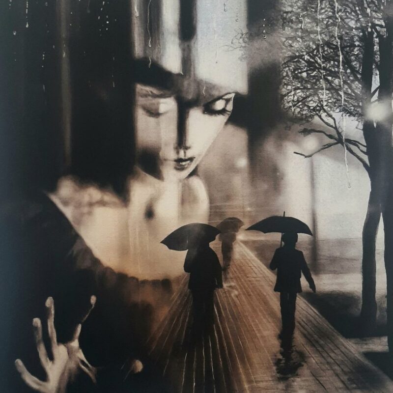 Reflejo En La Ventana - 34 x 39 cm