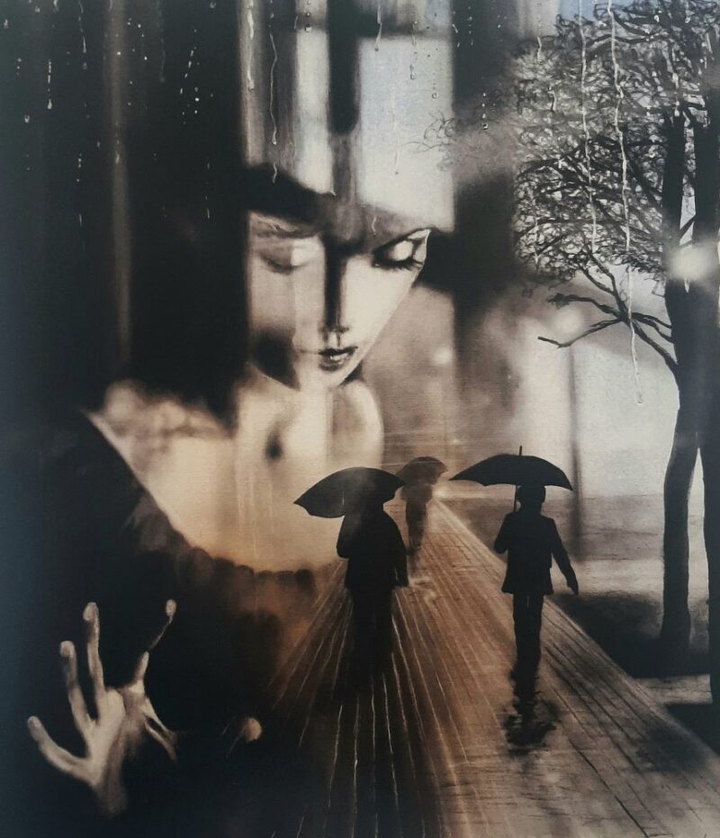 Reflejo En La Ventana - 34 x 39 cm