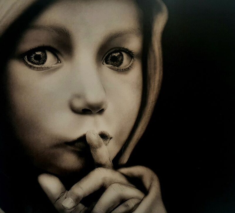 Shhh! - 32 x 44 cm