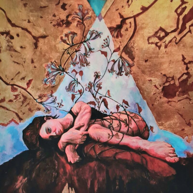 Tengo en el alma raíces y alas - 34 x 34 cm