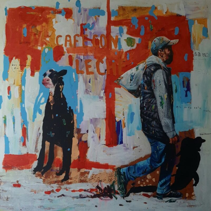 Vecinos De La Calle - 34 x 34 cm