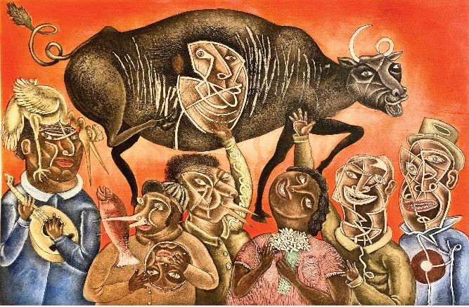 La vaca marciana - 76.5x50
